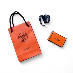 Hermes gift bag, box & ribbon